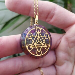 colar Orgonite Merkabah Circles 7 Chakras